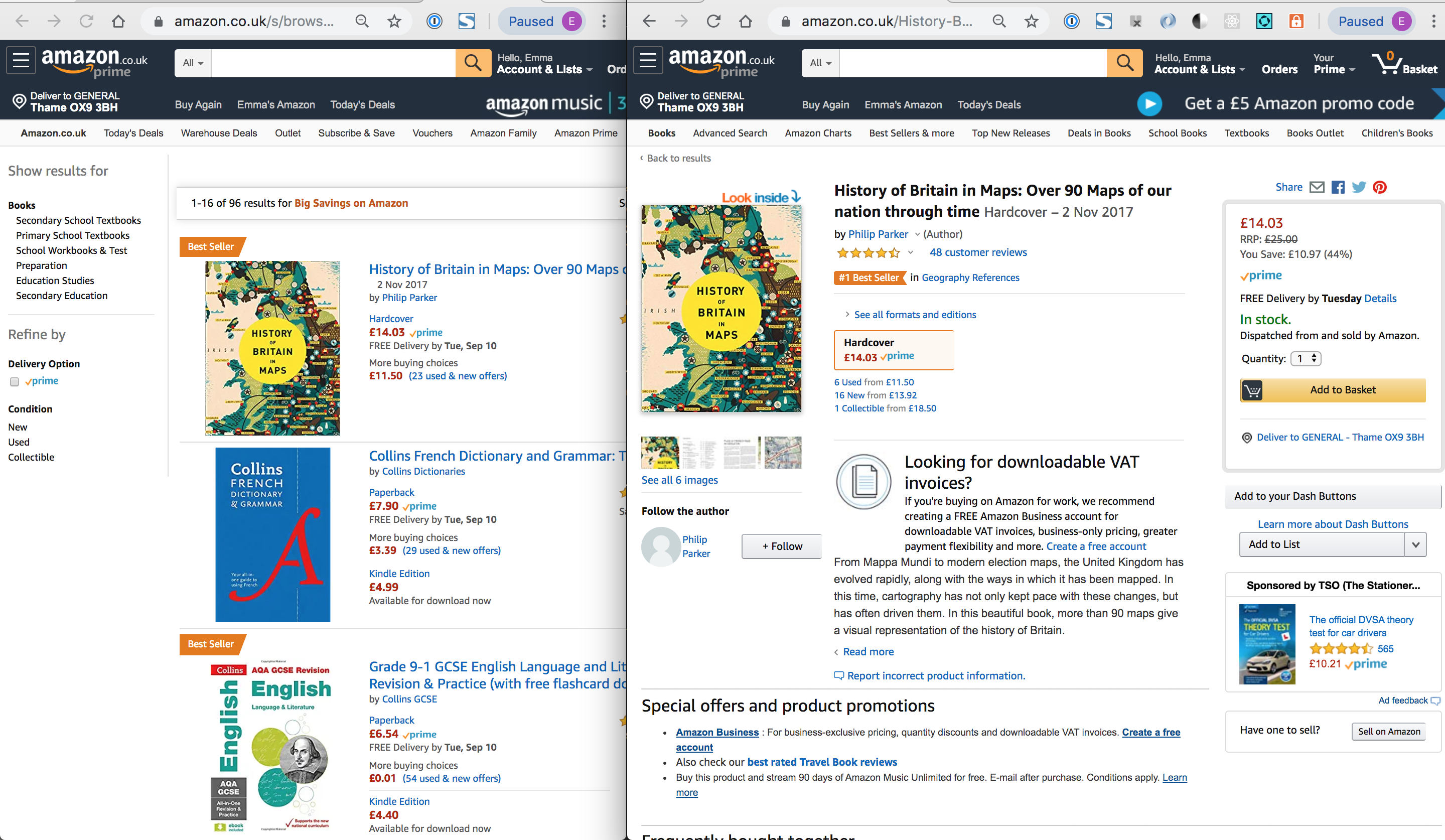 Amazon screenshots